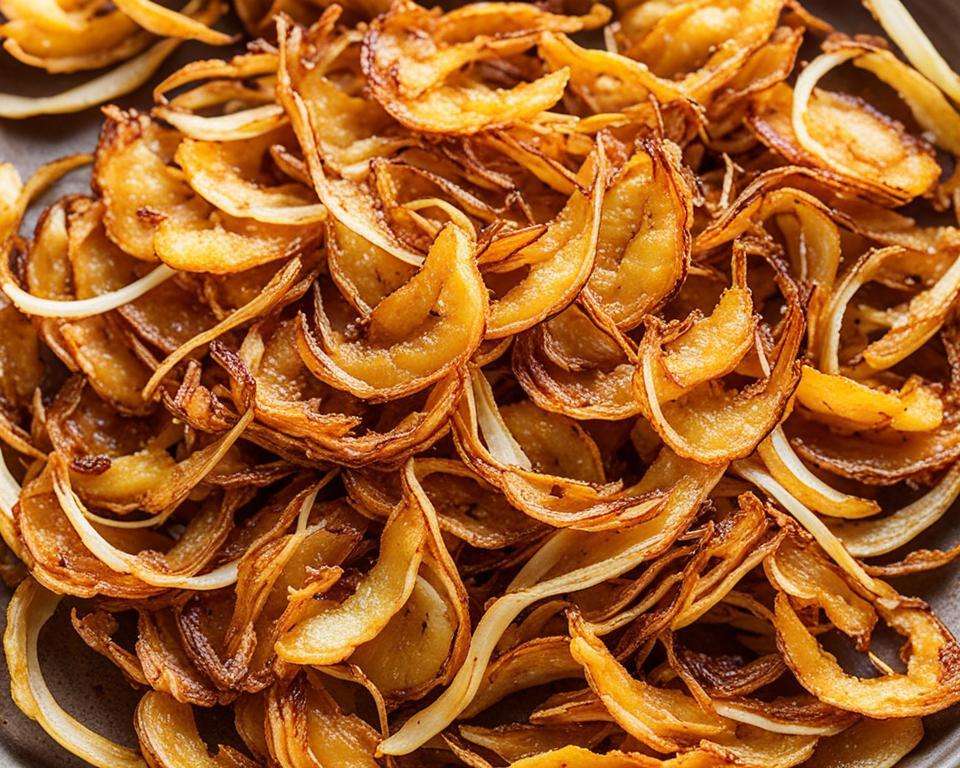 Crispy fried shallots for garnishing