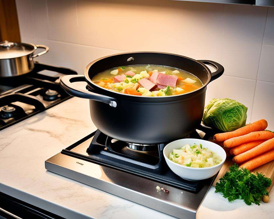 recipe for ham and cabbage soup