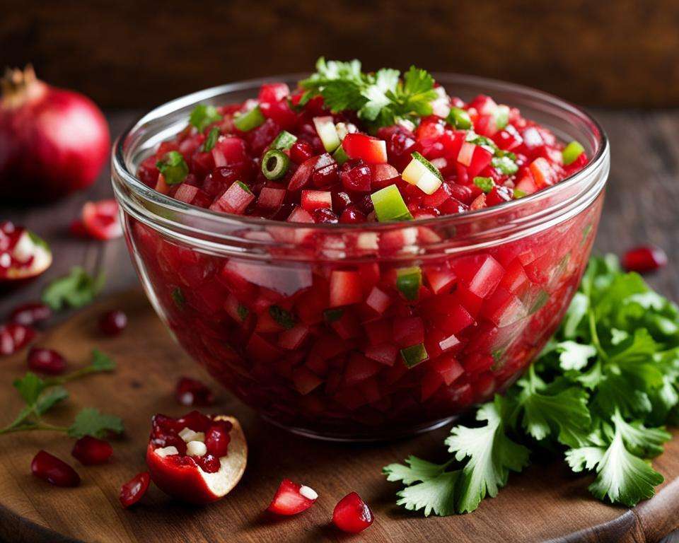tangy pomegranate salsa